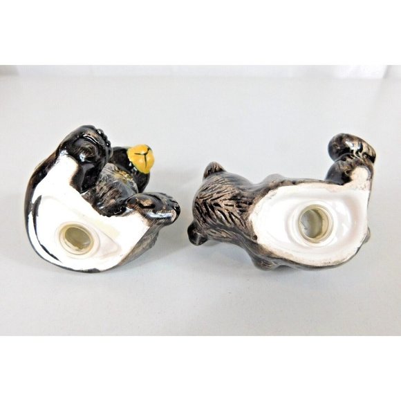 Black Bear Salt & Pepper Shaker Set Collectible Shakers Ceramic Pre-owned - Picture 11 of 11